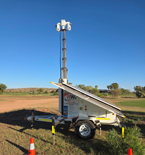 NW Communications mobile solar-powered CCTV trailer available for hire